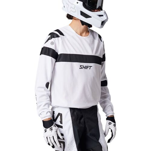 Shift 2021 White Label Void White/Black Jersey [Size:SM]