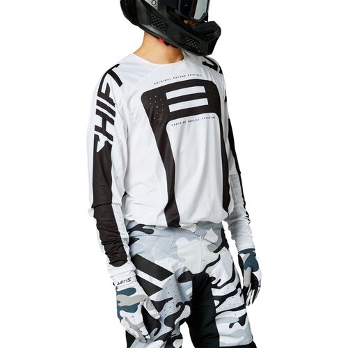 Shift 2021 Black Label G.I. Fro White/Black Jersey [Size:SM]