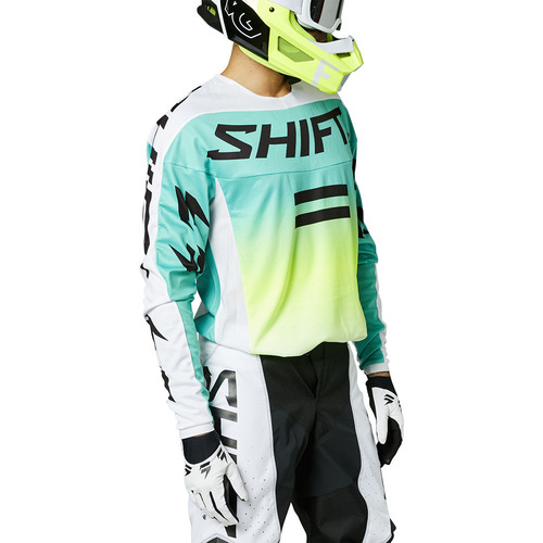 Shift White Label Fade White/Green Jersey [Size:SM]