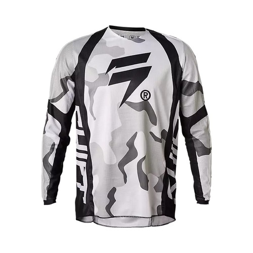 Shift 2023 White Label Posn Camo White Jersey [Size:SM]