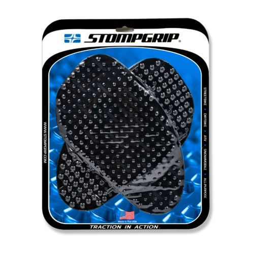 Stompgrip Large Universal Volcano Tank Grips Black for BMW/CAN-AM/Honda/Kawasaki/Suzuki/Triumph/Yamaha Models