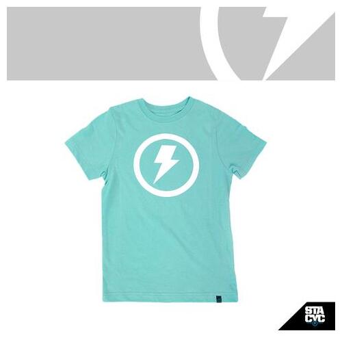 Stacyc Bolt Logo Mint Kids Tee [Size:SM]