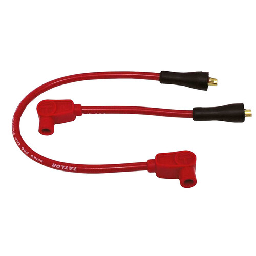 Taylor Cable Products TAY-10230 8mm Spark Plug Wire Set Red for Softail 84-99/Dyna 91-98/FL 65-79/FX 65-85/Sportster 65-85