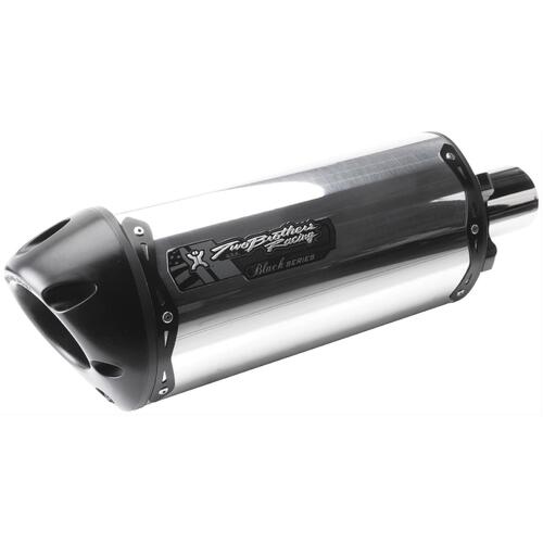 Two Brothers M2 Black Series Slip-On Muffler Aluminium for Kawasaki Ninja 650/R 06-11/ER-6N 09-11/Versys 650 08-14