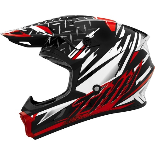 THH T710X Assault Matte White/Red Helmet [Size:SM]