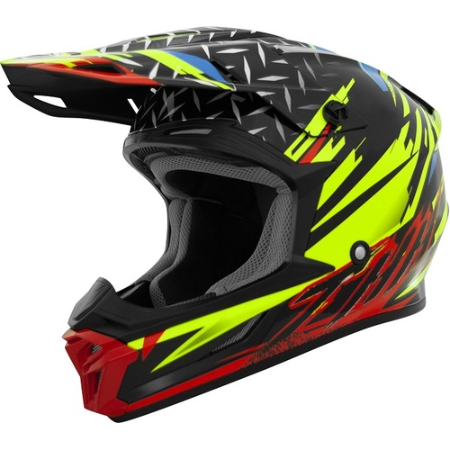 THH T710X Assault Matte Yellow/Red Helmet [Size:XS]