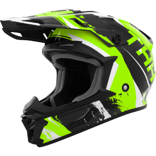 THH T710X Rage Black/Green Youth Helmet [Size:SM]