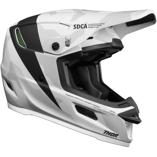 Thor 2024 Reflex Cast White/Black Helmet [Size:XS]