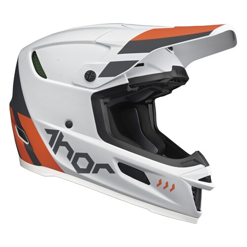 Thor 2024 Reflex Cube Grey/Orange Helmet [Size:XS]