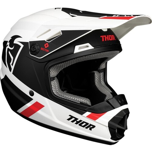 Thor 2024 Sector MIPS Split White/Black Youth Helmet [Size:SM]