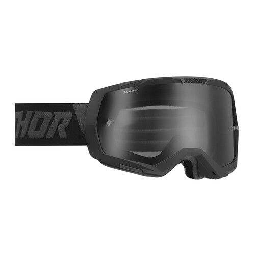 Thor Regiment Goggles Black/Grey w/Smoke Lens