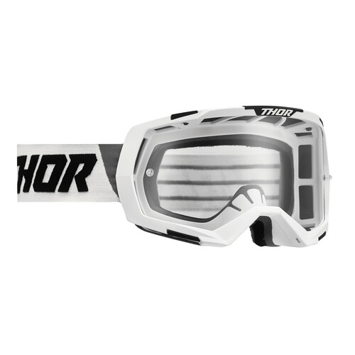 Thor Regiment Goggles White/Black w/Clear Lens