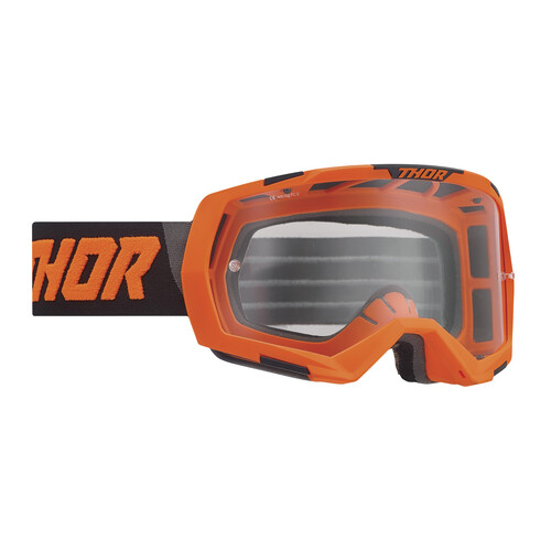 Thor Regiment Goggles Fluro Orange/Black w/Clear Lens