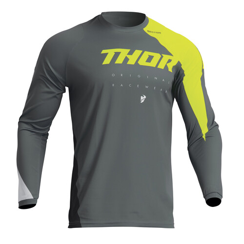 Thor 2023 Sector Edge Dark Grey/Acid Youth Jersey [Size:2XS]