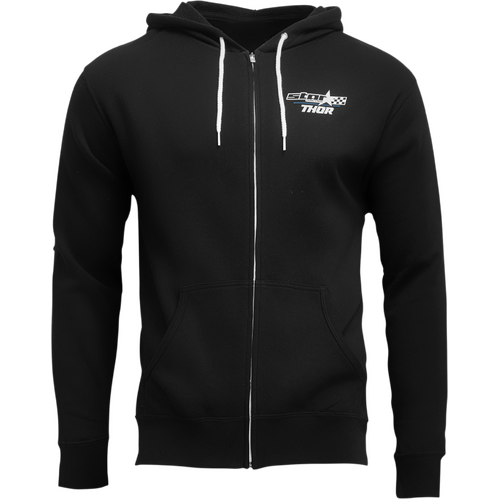 Thor 2024 Star Racing Champ Zip-Up Black Hoodie Sweatshirt [Size:SM]