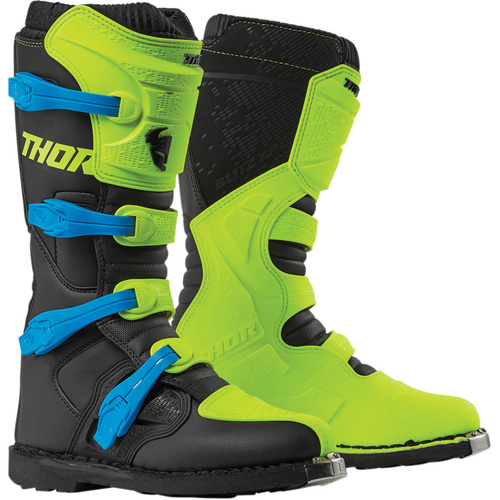 Thor 2023 Blitz XP Fluro Acid/Black Boots [Size:7]