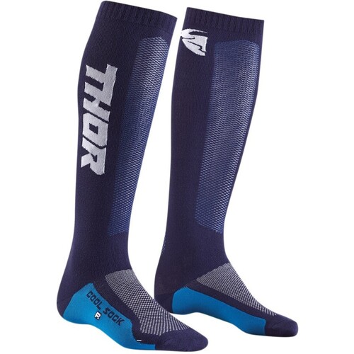 Thor 2021 MX Cool Navy/White Socks [Size:6-9]