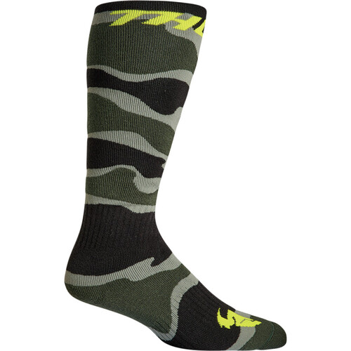 Thor MX Camo Green/Acid Youth Socks