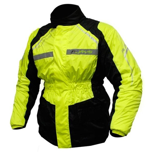 Rjays Tempest Black/Hi-Viz Rain Jacket [Size:2XS]