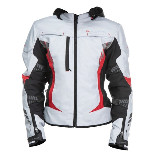 Rjays Tracer Grey Womens Textile Jacket [Size:8]