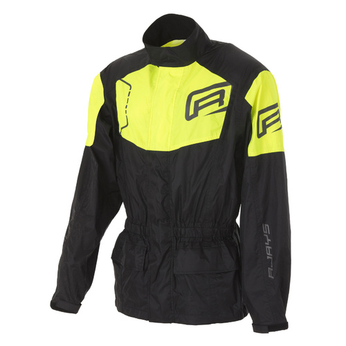 Rjays Tempest II Black/Hi Viz Rain Jacket [Size:2XS]