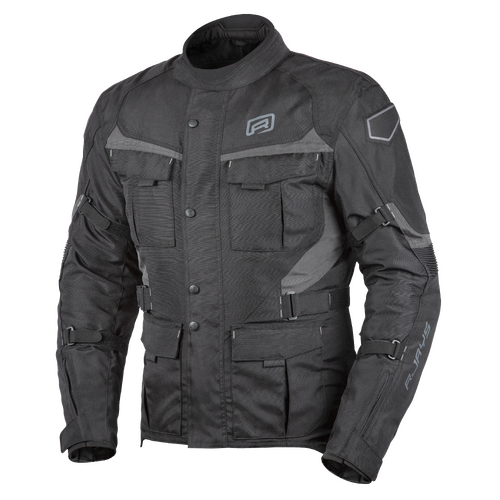 Rjays Venture Black/Grey Textile Jacket [Size:LG]