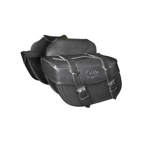 TM Motorcycle Luggage TMBAG005 Saddlebag Slant Plain No Studs