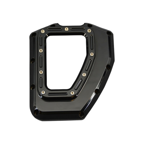 Trask Performance TP-TM-017BK Assault Clear Cam Cover Gloss Black for Twin Cam 01-17