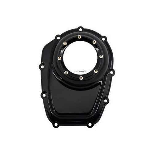 Trask Performance TP-TM-018BK Assault Clear Cam Cover Gloss Black for Milwaukee-Eight Touring 17-Up/Softail 18-Up