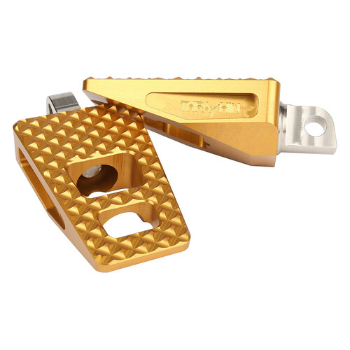 Thrashin Supply TS-TSC-2020-5-D P-54 Footpegs Gold w/H-D Male Mount