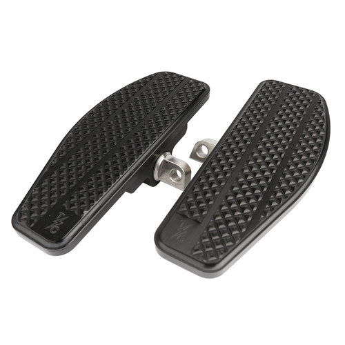 Thrashin Supply TS-TSC-2025-1 Mini Floorboards Black w/H-D Male Mount