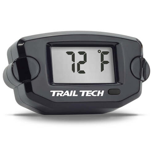 Trail Tech TTO Digital Temperature Gauge Black w/14mm Cylinder Head Sensor