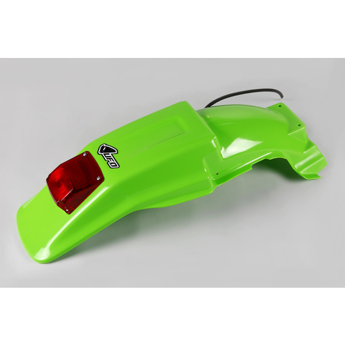 UFO Rear Fender Green w/Tailight for Kawasaki KDX200 90-94