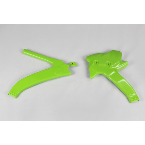 UFO Frame Guards Green for Kawasaki KXF125/KX250F 94-98