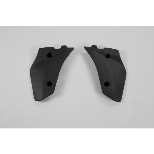 UFO Lower Radiator Shrouds Black for Husqvarna CR125/WR125 06-08/CR250/WR250 06-13/WR300 09-13