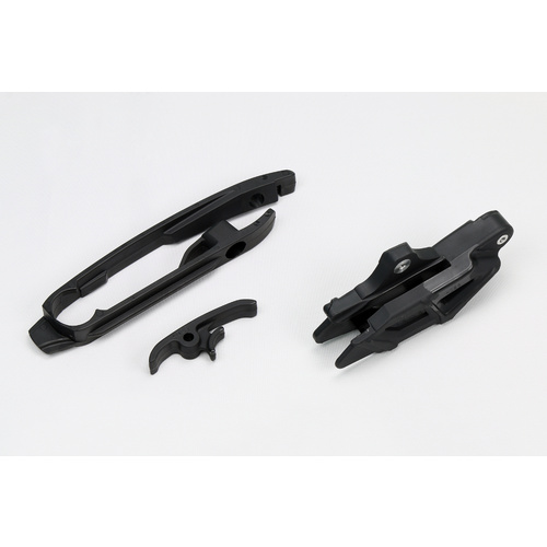 UFO Chain Guide & Swingarm Chain Slider Kit Black for Husqvarna TC/TE/TX/FC/FE 14-20