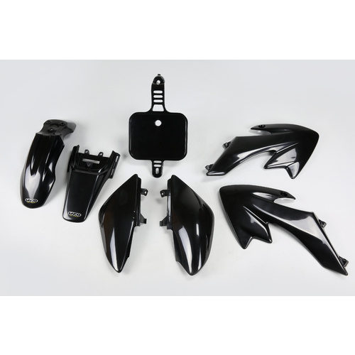 UFO Complete Plastics Kit Black for Honda CRF50 04-23