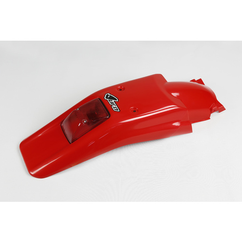 UFO Rear Fender XR 2000-2006 Red w/Tailight for Honda XR 250R/XR 400R 96-23