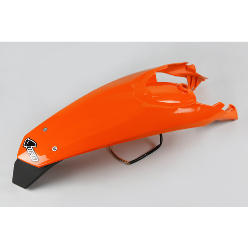 UFO Rear Fender 1998-2018 Orange w/LED Tailight for KTM EXC/EXC-F 12-16