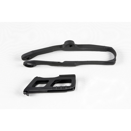 UFO Chain Guide & Swingarm Chain Slider Kit Black for Kawasaki KX250F 17-20/KX450F 16-18