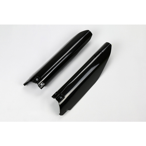 UFO Fork Slider Protectors Black for Suzuki RM125/RM250/RMZ250/RMZ450 07-20