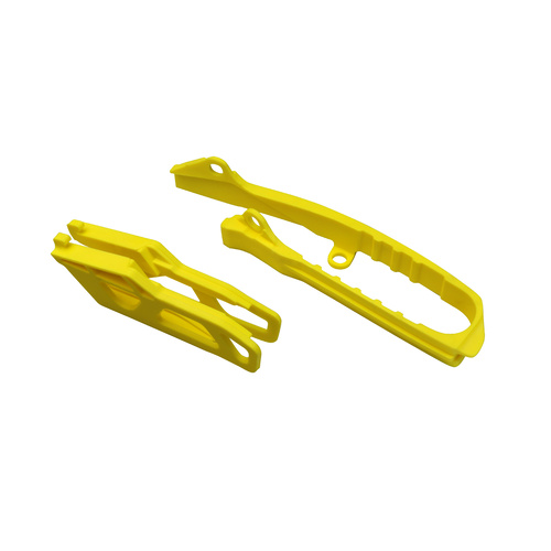 UFO Chain Guide & Swingarm Chain Slider Kit 2001-2019 Yellow for Suzuki RMZ250 19-20/RMZ450 18-20