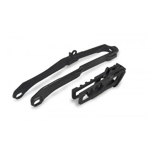 UFO Chain Guide & Swingarm Slider Kit Black for Honda CRF450R/CRF450RX 2021