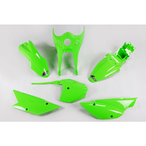 UFO Plastics Kit Green for Kawasaki KLX110 10-23