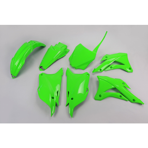 UFO Plastics Kit Green for Kawasaki KX85 14-21