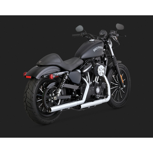 Vance & Hines V16863 Straightshots HS Slip-On Mufflers Chrome for Sportster 14-15