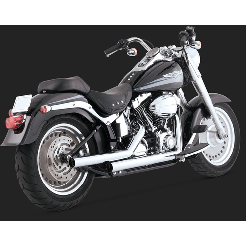 Vance & Hines V17817 Straightshots Exhaust Chrome for Softail 86-11 (86-06 Models need V16925 O2 Sensor)