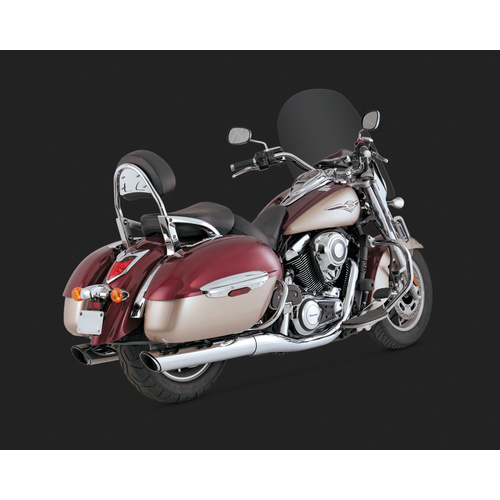 Vance & Hines V18371 Twin Slash Slip-On Mufflers for Kawasaki Vulcan 1700 Nomad/Voyager/Vaquaro 09-13