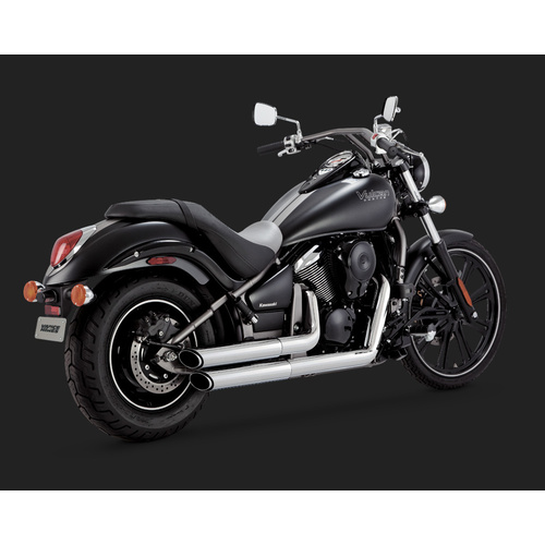 Vance & Hines V18397 Twin Slash Staggered Exhaust for Kawasaki VN900 Classic/LT/Custom 06-15