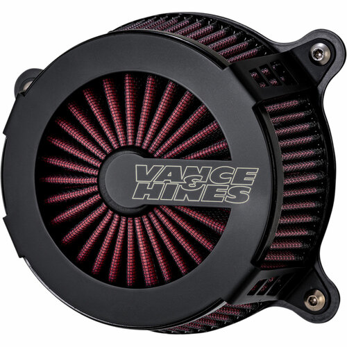 Vance & Hines V40369 VO2 Cage Fighter Air Intake Kit Black for Sportster 91-22